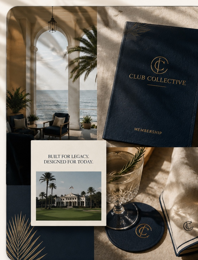Club Collective editorial brand collage